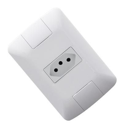 Imagem de Conjunto 7 Tomada 20A Simples Tramontina  2P+T 20A/250V Aria Branco