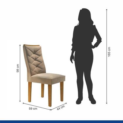 Imagem de Conjunto 8 Cadeiras para Sala de Jantar Germany