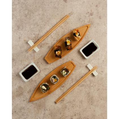 Imagem de Conjunto 8 Peças para Sushi de Bambu Nagasaki Lyor