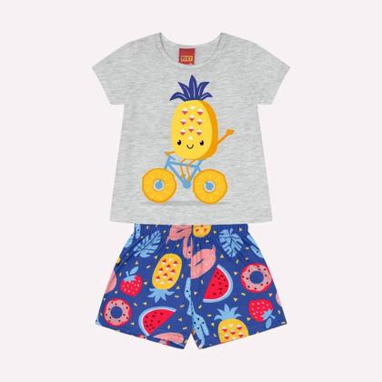 Imagem de Conjunto Abacaxi  Infantil Menina Kyly 1/2/3 anos