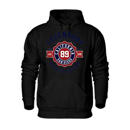 Imagem de Conjunto Abrigo de Frio Moletom Canguru Estampada Legendary California Calça Comprida Flanelada