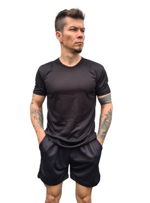 Imagem de Conjunto Academia Short 2 Em 1  Camiseta Dry Fit Masculino