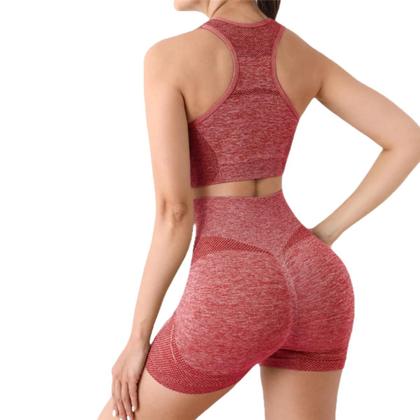 Imagem de Conjunto Academia Short Levanta Bumbum + Top c/ Bojo Fitness
