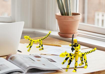 Imagem de Conjunto Action Cat T13 Action Cat Robot impresso em 3D em amarelo