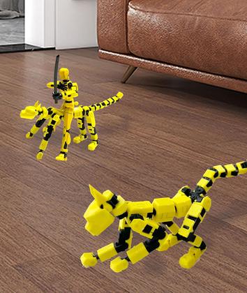 Imagem de Conjunto Action Cat T13 Action Cat Robot impresso em 3D em amarelo
