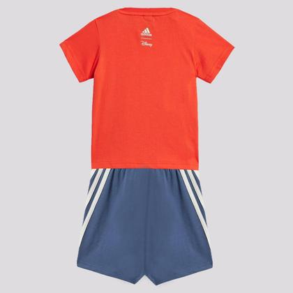 Imagem de Conjunto Adidas Disney Mickey Mouse Infantil Vermelho e Azul