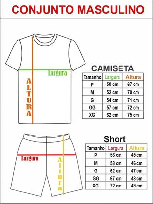 Imagem de Conjunto Adulto Fantasia Temática Bombeiro Com Camiseta e Short