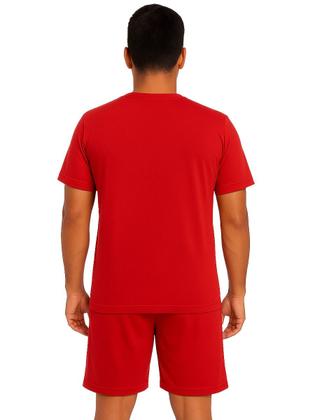 Imagem de Conjunto Adulto Fantasia Temática Bombeiro Com Camiseta e Short