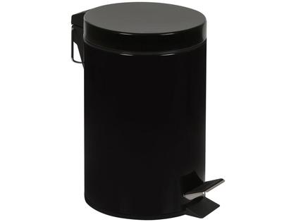Imagem de Conjunto Ágata Lixeira 3 Litros e Escova Higiênica Preta 8335 MOR