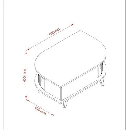 Imagem de Conjunto Aparador Estoril e Mesa de Centro Indianapolis