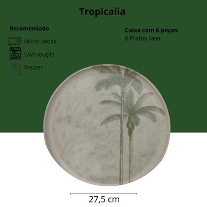 Imagem de Conjunto Aparelho de Jantar 18 Peças Tropicalia Porto Brasil