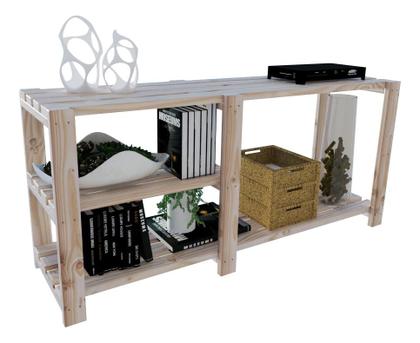 Imagem de Conjunto Armário 100% Pinus Copos Em Oferta Envio Imediato Design Original e  Aparador Atemporal Decorativo Alta Qualidade Multiuso