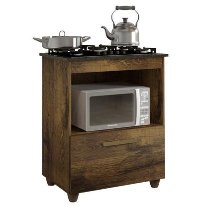 Imagem de Conjunto Armário Aéreo 2 Portas e Balcão para Cooktop 4 Bocas 1 Porta Basculante