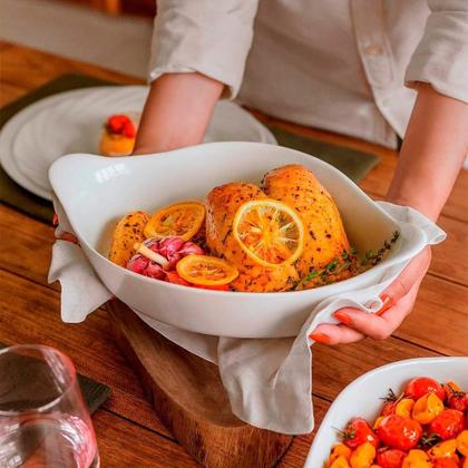 Imagem de Conjunto Assadeira Marinex Opaline Oval 0,6/1,0/1,4L 3 Peças