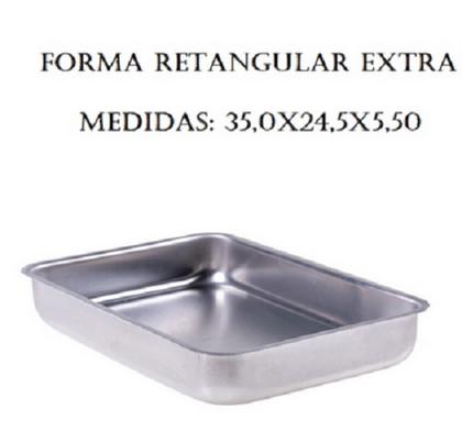 Imagem de Conjunto Assadeira Retangular de Alumínio Polido 3 Peças