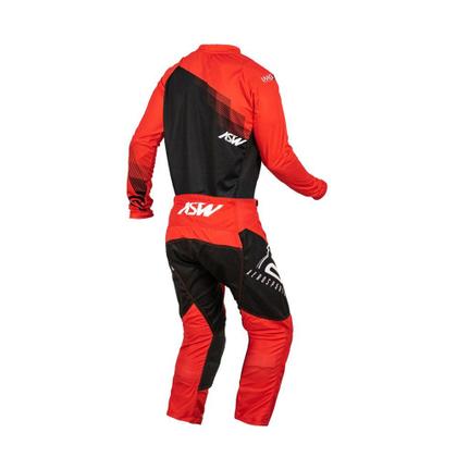 Imagem de Conjunto Asw Calça Camisa Image Spark 22 Vermelho Preto Trilha Motocross