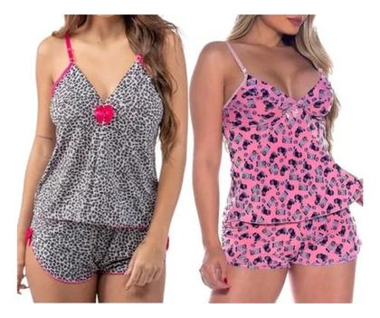 Imagem de Conjunto Baby Doll Pijama Para Dormir Feminino C57