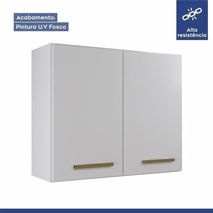 Imagem de Conjunto Balcão Cooktop 4 Bocas 2 Nichos para Forno e 2 Armários Aéreo