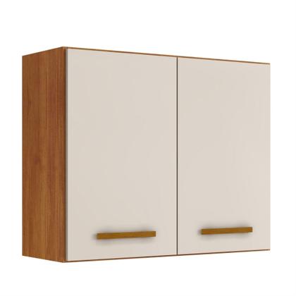 Imagem de Conjunto Balcão Cooktop 5 Bocas com Nicho 1 Porta Basculante e 2 Armários Aéreo