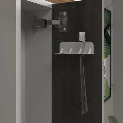 Imagem de Conjunto Balcão para Banheiro com Espelheira Palermo 55