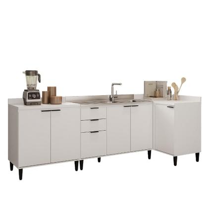 Imagem de Conjunto Balcões Miami Coast Carraro Branco