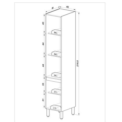 Imagem de Conjunto Bambu Fumê/Grafite
