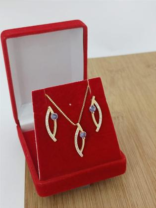 Imagem de Conjunto Banhado a Ouro Com Pedras Bijou Art