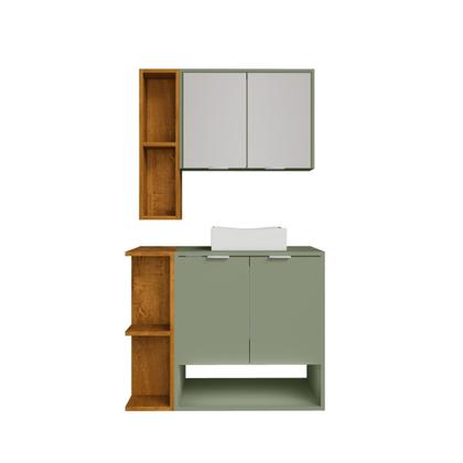 Imagem de Conjunto Banheiro Catalina Pistache Naturalle