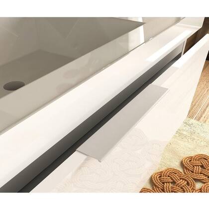 Imagem de Conjunto Banheiro Gabinete 60Cm Pietra B06 Branco Brilho