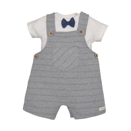 Imagem de Conjunto Banho De Sol Com Body Bebê Menino Cinza Suedine