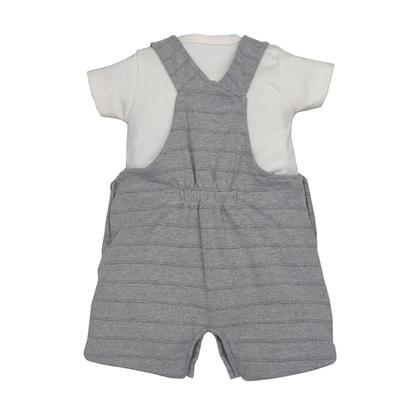 Imagem de Conjunto Banho De Sol Com Body Bebê Menino Cinza Suedine