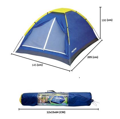 Imagem de Conjunto Barraca 2 Pessoas + Colchão Inflável Casal Camping