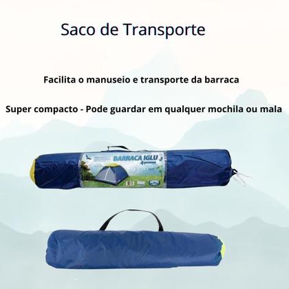 Imagem de Conjunto Barraca 2 Pessoas + Colchão Inflável Casal Camping