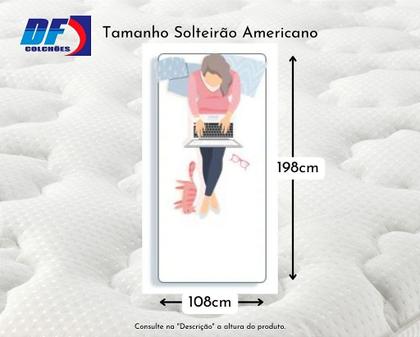 Imagem de Conjunto Baú Solteirão (Colchão Ilhéus Plumatex + Base Baú Econ. 36cm)