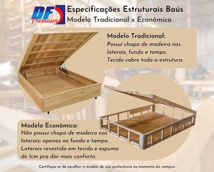 Imagem de Conjunto Baú Solteirão (Colchão Ilhéus Plumatex + Base Baú Econ. 36cm)