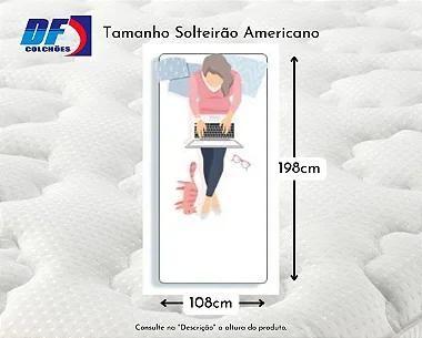 Imagem de Conjunto Baú Solteirão (Colchão ISO 100 Ortobom + Base Baú Trad. 46cm)