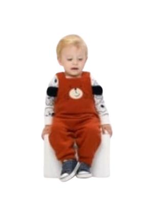 Imagem de Conjunto bebê 2 peças  macacão urso e camiseta manga longa