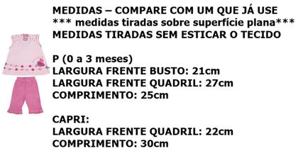 Imagem de Conjunto Bebê BATINHA REGATA C/ CAPRI P (0 A 3 MESES)
