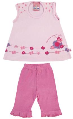 Imagem de Conjunto Bebê BATINHA REGATA C/ CAPRI P (0 A 3 MESES)