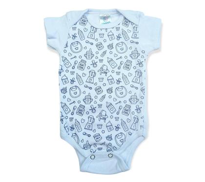 Imagem de Conjunto Bebê Body Milk Azul com Short Masculino - Kappes