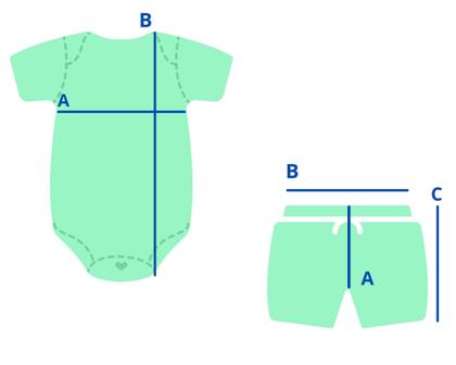 Imagem de Conjunto Bebê Body Milk Azul com Short Masculino - Kappes