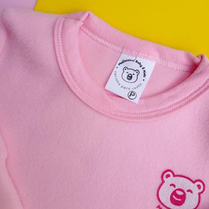 Imagem de Conjunto Bebê Infantil Soft Inverno Menino Menina Roupa de frio P ao 3 Enxoval Blusa e Calça com punho