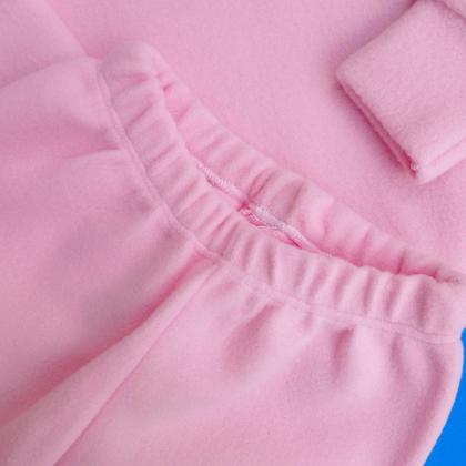 Imagem de Conjunto Bebê Infantil Soft Inverno Menino Menina Roupa de frio P ao 3 Enxoval Blusa e Calça com punho