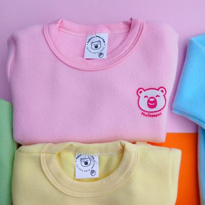 Imagem de Conjunto Bebê Infantil Soft Inverno Menino Menina Roupa de frio P ao 3 Enxoval Blusa e Calça com punho