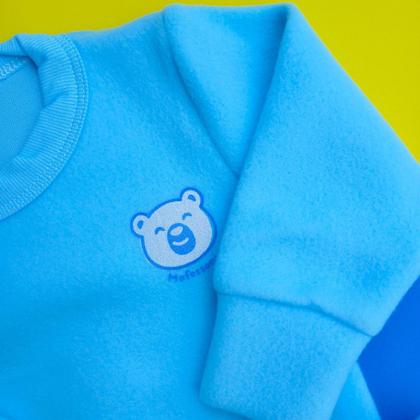 Imagem de Conjunto Bebê Infantil Soft Inverno Menino Menina Roupa de frio P ao 3 Enxoval Blusa e Calça com punho