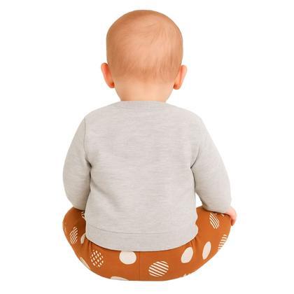 Imagem de Conjunto Bebê Menina Moletom Peluciado Com Bordado e Legging Estampada Kyly