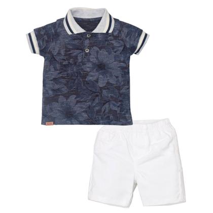 Imagem de Conjunto Bebê Menino Algodão Estampado Praia Upi Uli