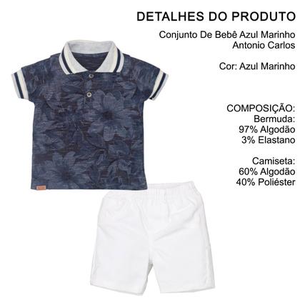 Imagem de Conjunto Bebê Menino Algodão Estampado Praia Upi Uli