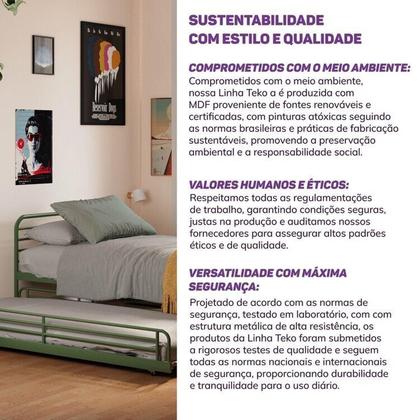 Imagem de Conjunto Bicama Infantil / Juvenil Teko Casatema Verde /Álamo
