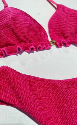 Imagem de Conjunto Biquíni Adulto Cortininha Dupla Face Calcinha Fio Duplo